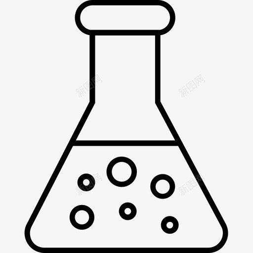 锥形瓶生物化学图标svg_新图网 https://ixintu.com 化学 实验室 教育用品 玻璃 生化医疗 生化实验 生物 锥形瓶