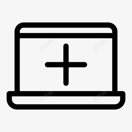笔记本电脑添加笔记本电脑接口macbook图标svg_新图网 https://ixintu.com macbook minipc 屏幕通知 工作站 笔记本电脑接口 笔记本电脑添加