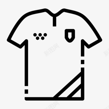 运动衫足球队服图标图标
