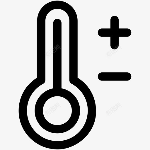 温度计摄氏度度数图标svg_新图网 https://ixintu.com 医疗和健康可爱的图标 医疗配件 发烧刻度 度数 摄氏度 数字温度计 法伦海特 温度 温度计 热量