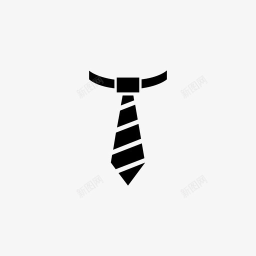 领带衬衫男士领带图标svg_新图网 https://ixintu.com 商务 孵化 教育 正式 正式领带 男士领带 衬衫 资助 领带 领带结