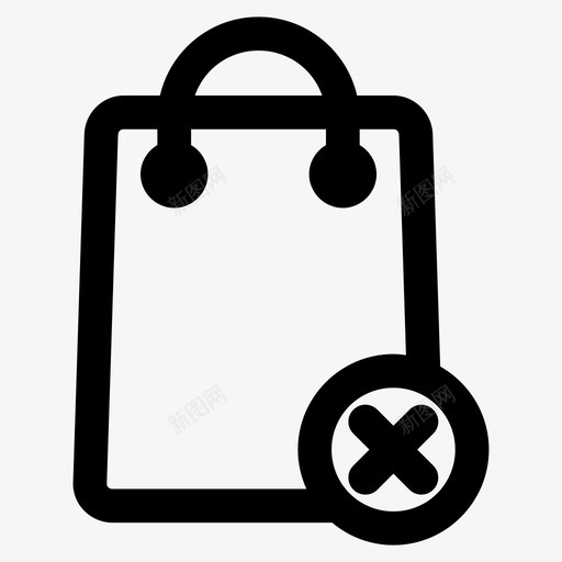 购物袋删除购买钱包图标svg_新图网 https://ixintu.com 购买 购物者 购物袋 购物袋删除 钱包