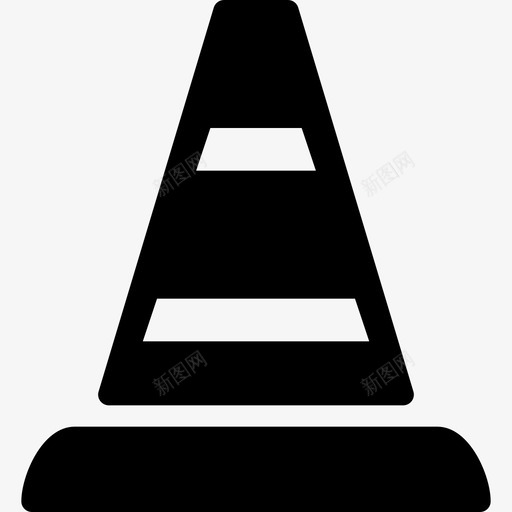 交通锥道路标志图标svg_新图网 https://ixintu.com 交通 交通锥 建筑实心图标 标志 道路