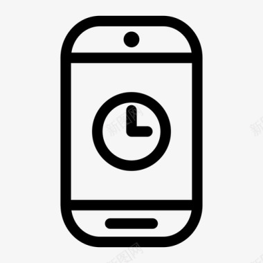 挂起智能手机正在加载时间图标图标