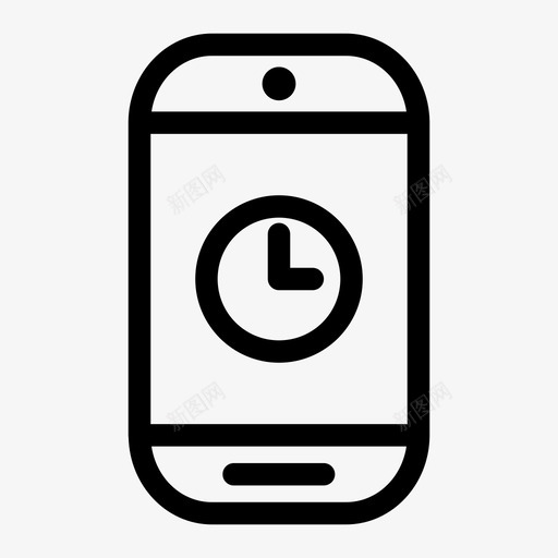 挂起智能手机正在加载时间图标svg_新图网 https://ixintu.com 挂起智能手机 时间 正在加载 等待