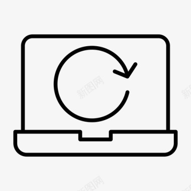 笔记本电脑重新加载笔记本电脑接口macbook图标图标