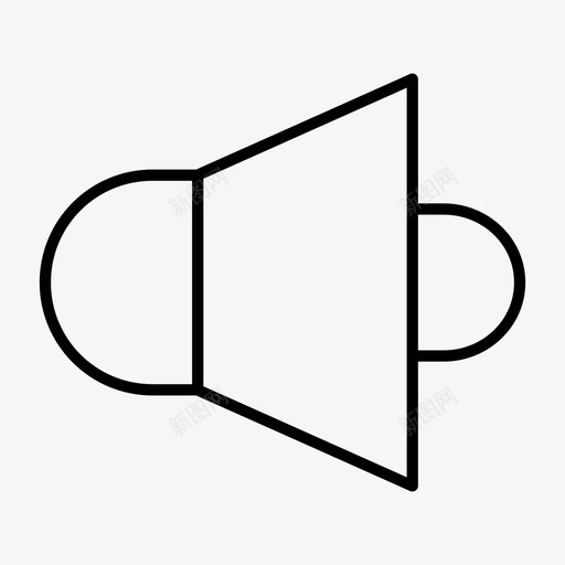 扬声器音频听觉图标svg_新图网 https://ixintu.com 听觉 喊叫 噪音 大声 媒体精简 扬声器 文字 讲话 音乐 音频