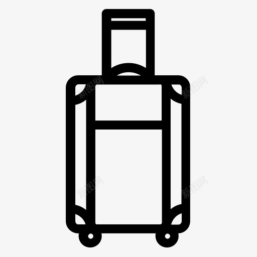 行李包手提箱图标svg_新图网 https://ixintu.com 假期 包 带轮行李 手推车 手提箱 旅行 行李