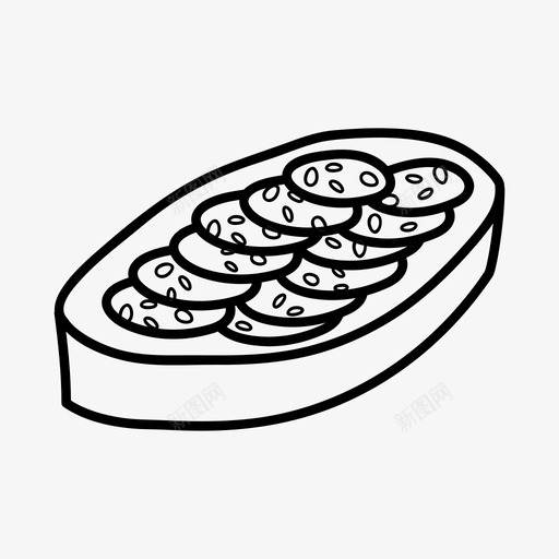 chorizotoast食物零食图标svg_新图网 https://ixintu.com chorizotoast 西班牙语 零食 食物 餐厅菜单行图标