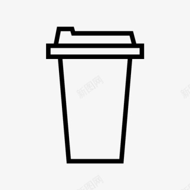 大杯咖啡去咖啡图标图标