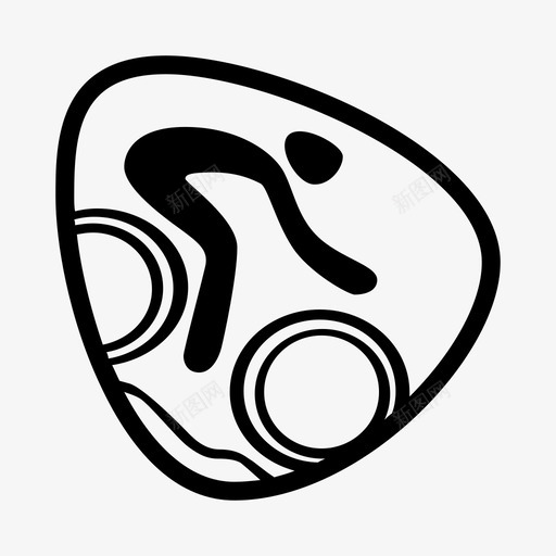 山地自行车自行车越野图标svg_新图网 https://ixintu.com 夏季奥运会 奥运会 山地自行车 自行车 越野
