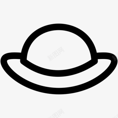 软帽牛仔帽帽子图标图标