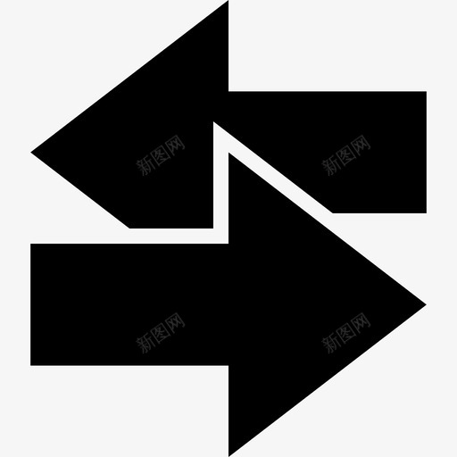 左向右箭头方向两个图标svg_新图网 https://ixintu.com 两个 左向右箭头 方向 箭头和方向图示符
