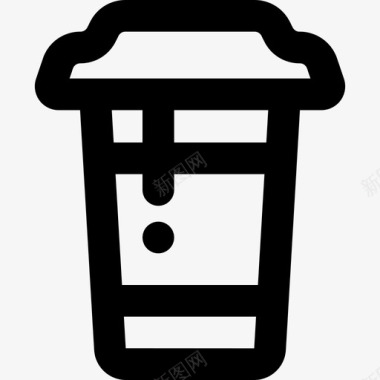 咖啡纸杯外卖咖啡图标图标