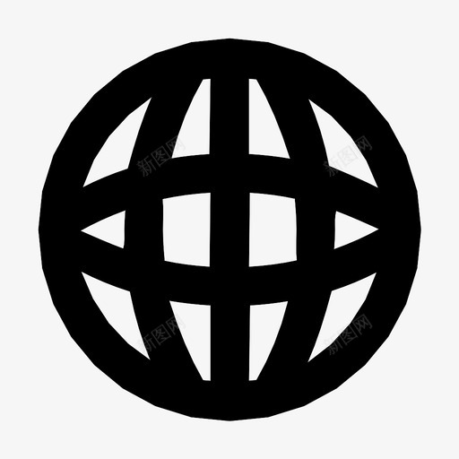 球体互联网本地化图标svg_新图网 https://ixintu.com 世界 互联网 本地化 球体