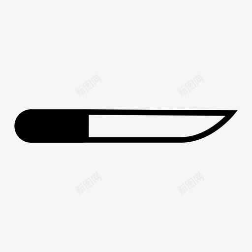 菜刀餐具切食物图标svg_新图网 https://ixintu.com 切食物 厨房用具 菜刀 锋利 餐具