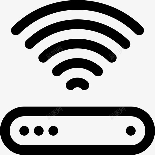 路由器连接性热点图标svg_新图网 https://ixintu.com cutiecons32px网格2倍笔划 wifi设备 信号 无线互联网 热点 路由器 连接性