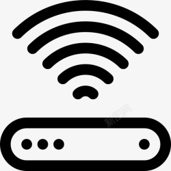 网信号路由器连接性热点图标高清图片