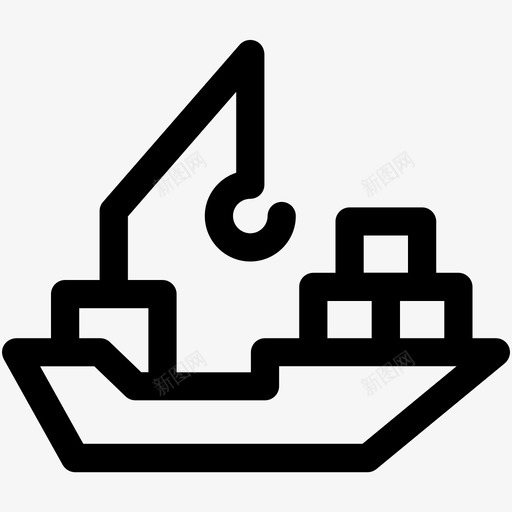 货船船帆船图标svg_新图网 https://ixintu.com 帆船 船 货船 运输可爱的图标 邮轮