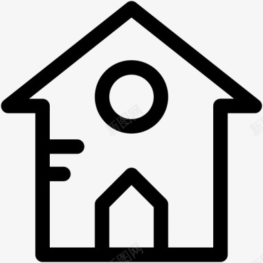 房子小屋房地产图标图标