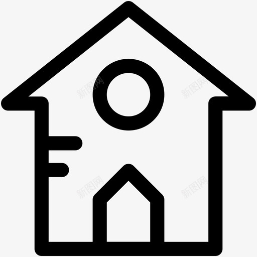 房子小屋房地产图标svg_新图网 https://ixintu.com 小屋 房地产 房地产可爱的图标 房子