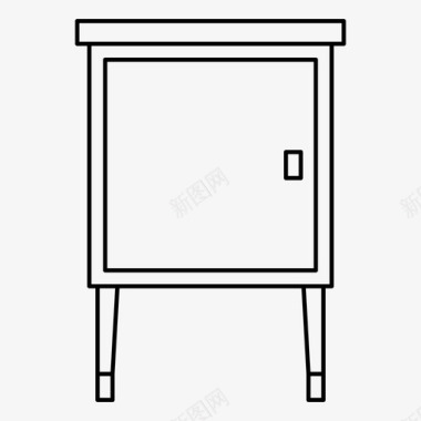 橱柜床头柜壁橱图标图标