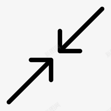 连接箭头碰撞合并图标图标