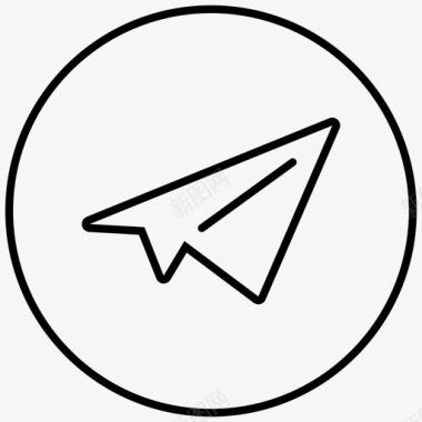 发送消息飞机电子邮件图标图标
