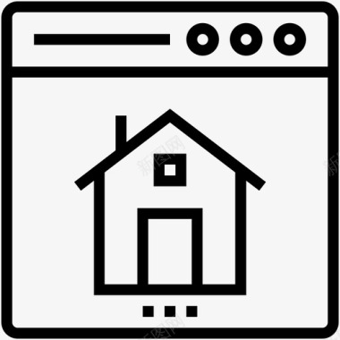 在线房产家庭房产网站图标图标