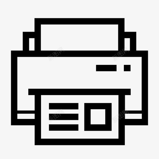 打印机喷墨扫描仪图标svg_新图网 https://ixintu.com 喷墨 复印机 打印机 扫描仪