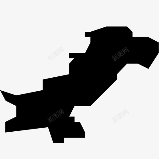 巴基斯坦亚洲国家图标svg_新图网 https://ixintu.com 世界地图字形 亚洲 国家 地图 巴基斯坦