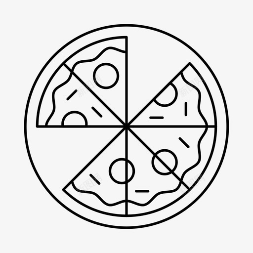 披萨吃食物图标svg_新图网 https://ixintu.com 吃 披萨 片 食物 食物和饮料
