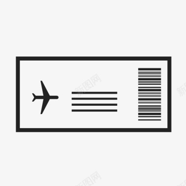 登机牌办理登机手续控制图标图标
