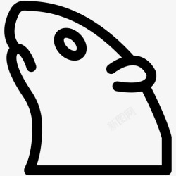 草原狼狐狸杂食哺乳动物尾巴图标高清图片