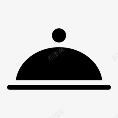 服务盘餐厅食物图标图标
