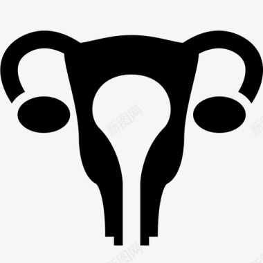 卵巢卵子妇女图标图标