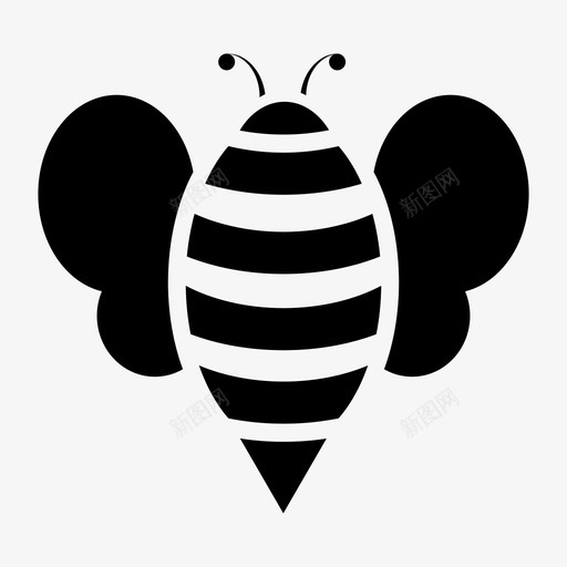 蜜蜂嗡嗡声蜂蜜图标svg_新图网 https://ixintu.com 叮咬 嗡嗡声 蜂蜜 蜜蜂