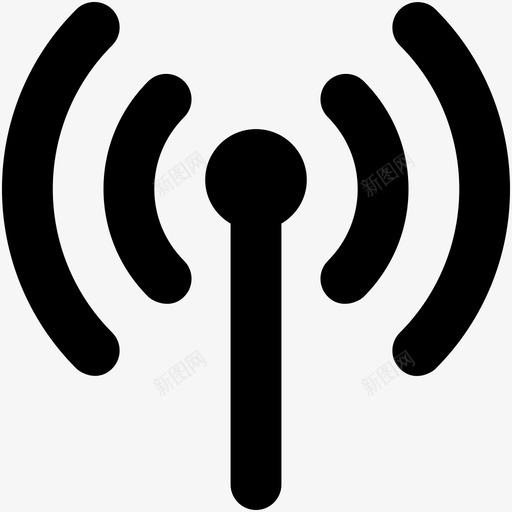 wifi区域wifi信号无线保真度图标svg_新图网 https://ixintu.com 475个动作矢量图标 wifi信号 wifi区域 无线互联网 无线保真度 无线网络