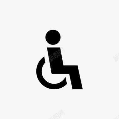残疾人通道身体残疾人图标图标