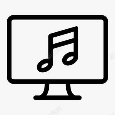 监听音乐备忘电脑显示器imac图标图标