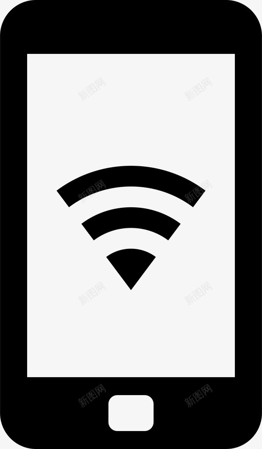 wifiandroid连接图标svg_新图网 https://ixintu.com android wifi 智能手机 移动设备 设备 连接