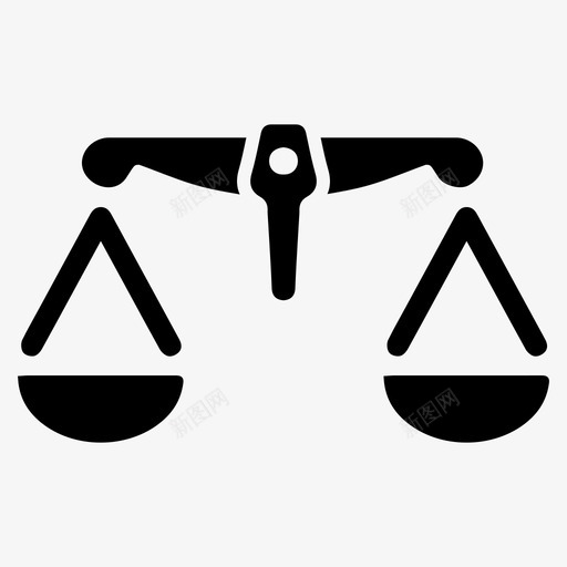 平衡法官正义图标svg_新图网 https://ixintu.com 商业终极 平衡 正义 法官 法律 规模