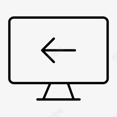 上一个监视器显示计算机个人计算机图标图标