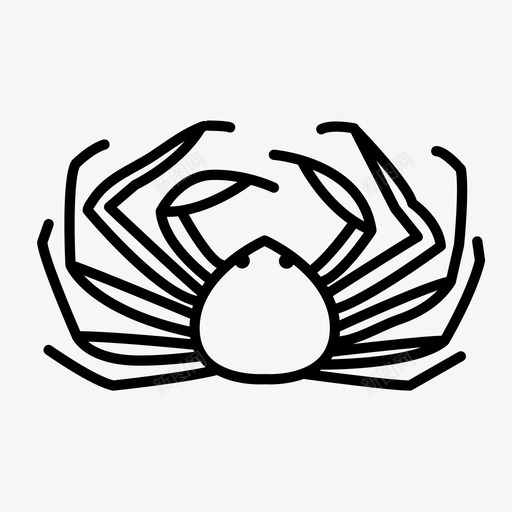 雪蟹动物海洋生物图标svg_新图网 https://ixintu.com 动物 海洋生物 贝类 雪蟹