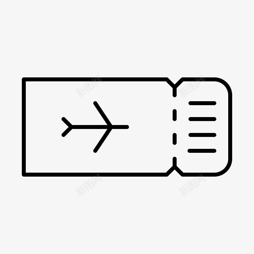 飞机票假日旅行图标svg_新图网 https://ixintu.com 假日 夏天 旅行 海滩上 飞机票
