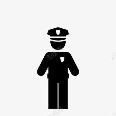 警官警察犯罪图标图标