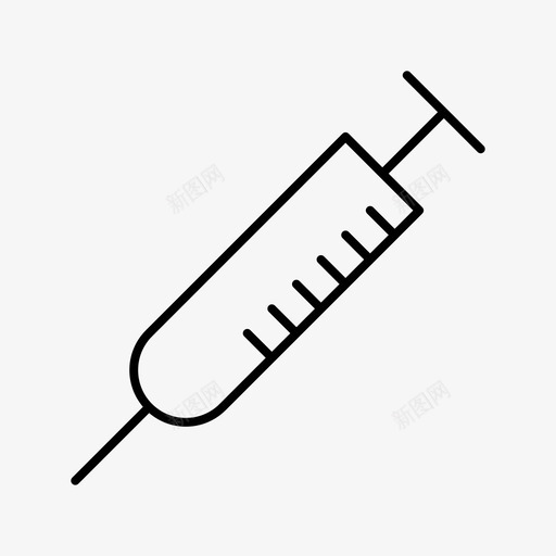 注射器救护车医生图标svg_新图网 https://ixintu.com 医生 医院 急诊 救护车 注射器 药品