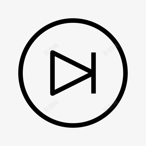 下一步音频控制图标svg_新图网 https://ixintu.com 下一步 控制 曲目 歌曲 视频 跳转 跳过 音乐 音频
