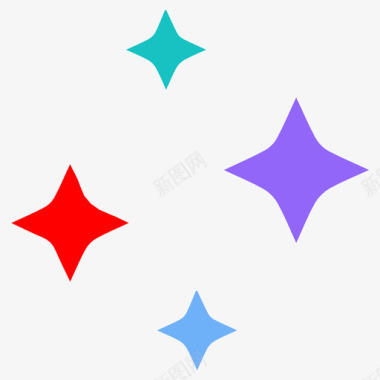 星星天文学闪闪发光图标图标