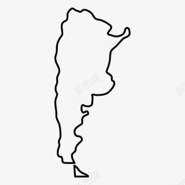 阿根廷国家地图国家图标图标
